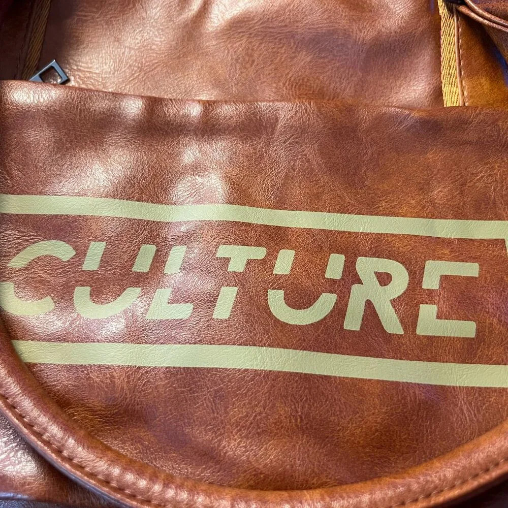 Culture Travel Duffle Bag British Tan New OS